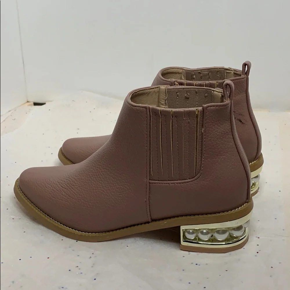 Catherine Malandrino Faux Pearl Ankle Boot